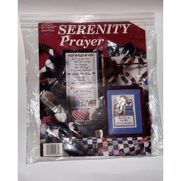 Jeremiah Junction SERENITY PRAYER Cross Stitch JL116 1991 Cross Stitch Kit READ - Picture 9 of 9